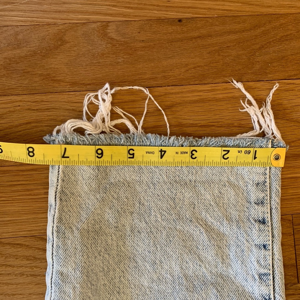 PACSUN High Rise Straight Ripped Button Fly Jeans - Picture 9 of 11